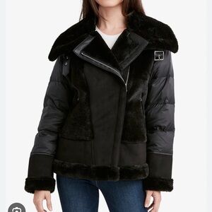 Tahari Black Teddy Jacket